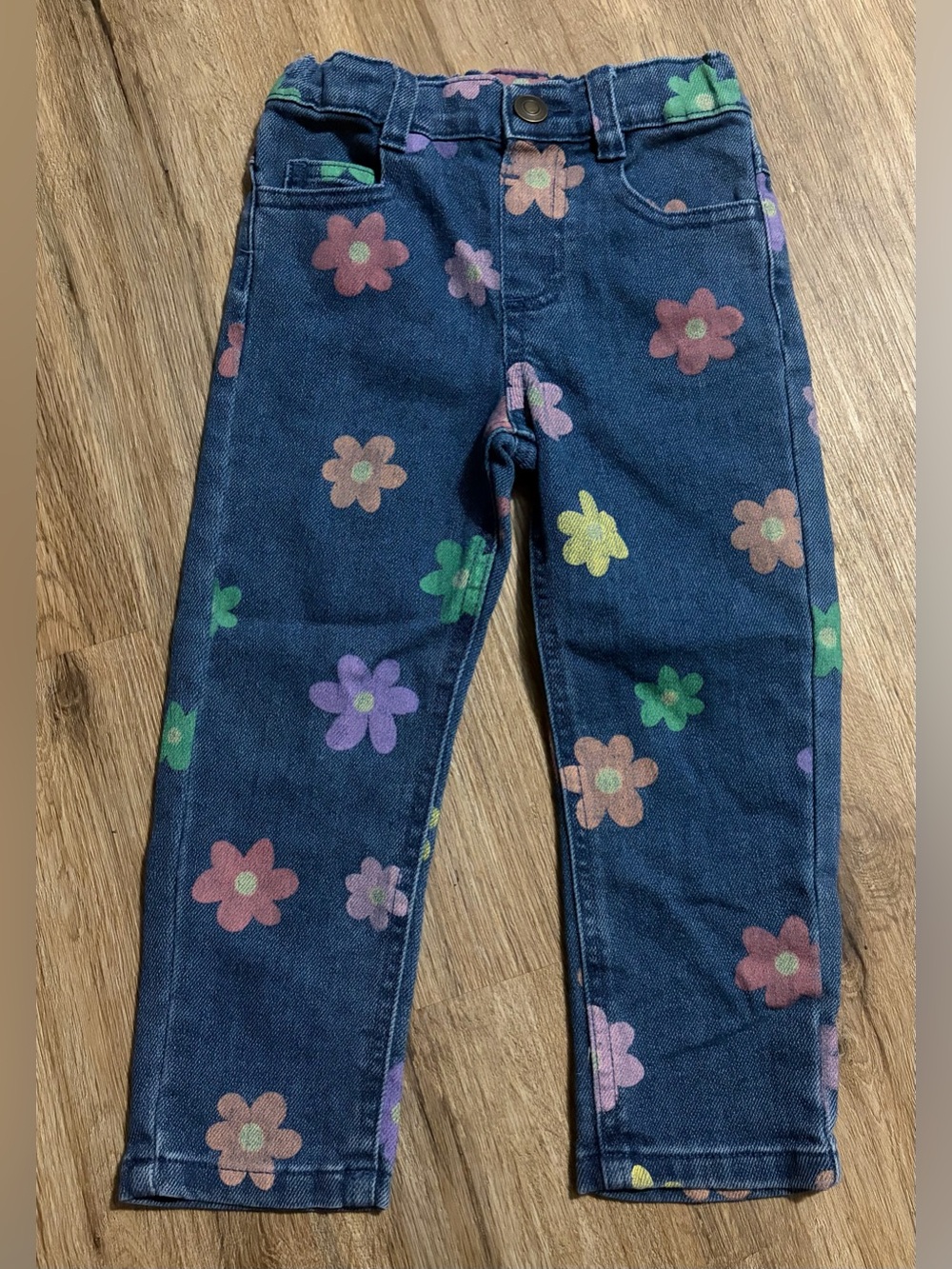 Garanimals - Floral Print Denim Jeans - Size 3T